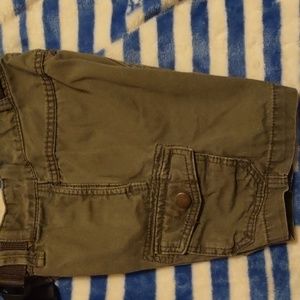 Boys h and m size 2 camo green cargo shorts